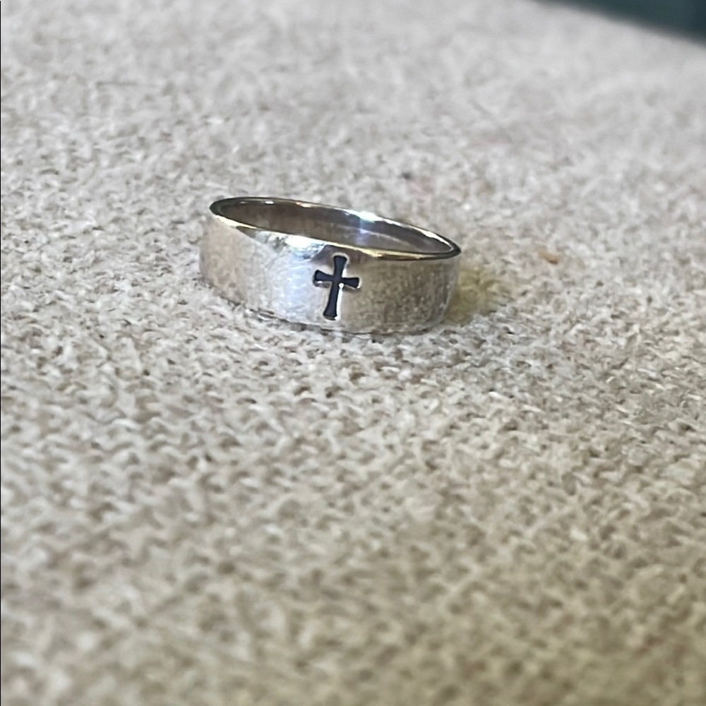 Silver Cross Ring